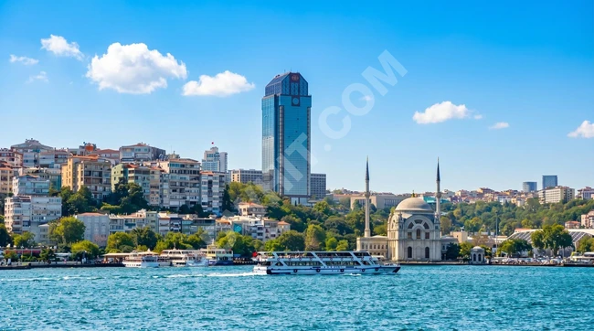 2+1 Residence for Sale with Bosphorus View at Süzer Plaza Ritz-Carlton
