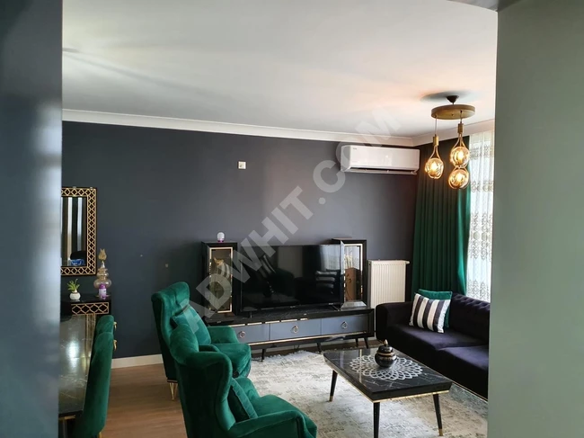 For rent: a furnished 3+1 apartment in Emlak Konut Başakşehir Evleri complex.