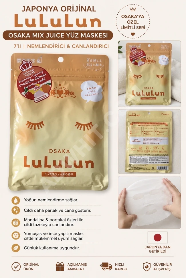 LuLuLun Osaka 7-Pack Face Mask Original