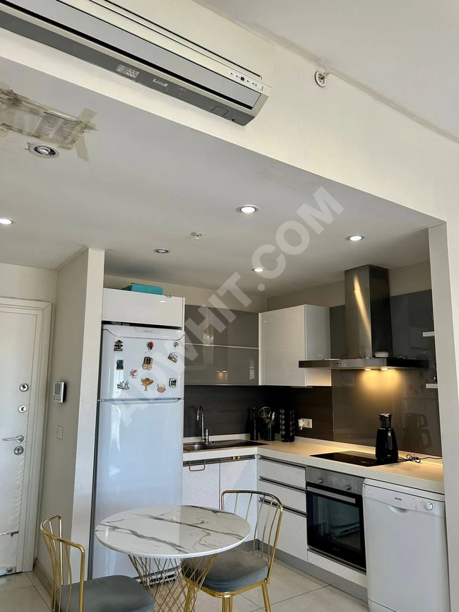 1.5+1 furnished apartment for rent in Kayaşehir near Cam Sakura Hospital