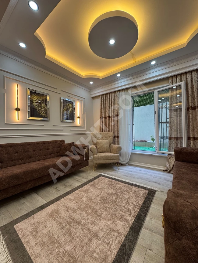 Furnished apartment with garden for sale in Beylikdüzü near the Metrobus at an attractive price.