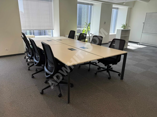 DEMİRHAN OFFICE - COLLECTION 10-PERSON CONFERENCE TABLE WITH DATAPORT