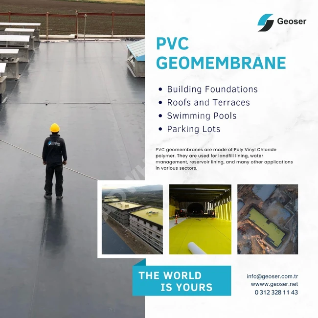 PVC Geomembrane | Turkish Manufacturer | CE Certified 