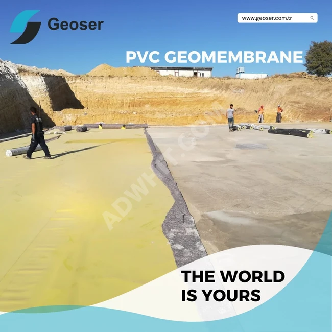 PVC Geomembrane | Turkish Manufacturer | CE Certified 