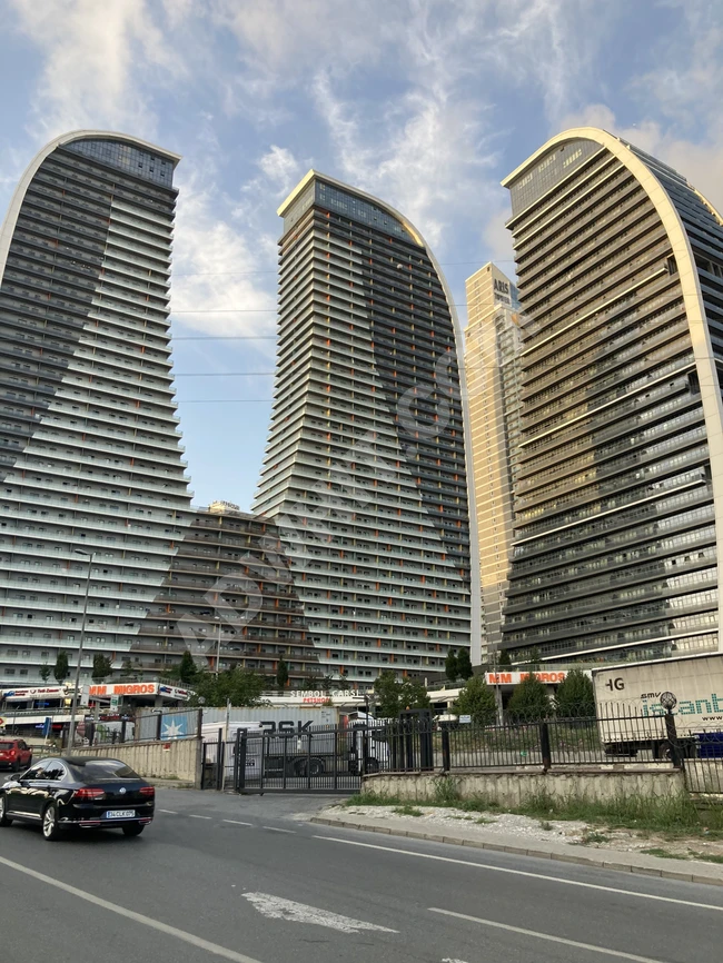 Apartment for sale in Symbol Istanbul Complex, furnished with luxurious furniture.